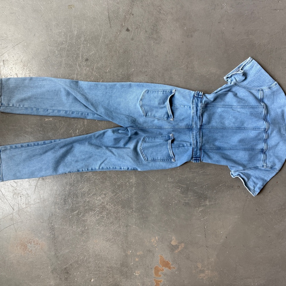 Good American Light Blue Denim Top - Picture 5 of 5